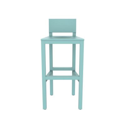 Atelier Van Lieshout Shaker Barstool 65 Pastel Turquoise RAL6034 Hard Leg Ends