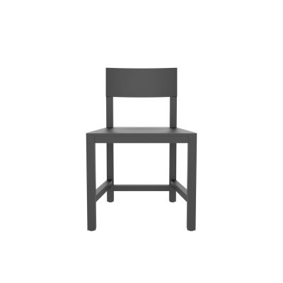 Atelier Van Lieshout Shaker Chair Black RAL9005 Hard Leg Ends