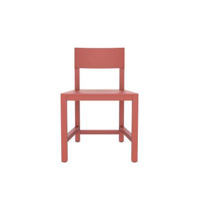 Atelier Van Lieshout Shaker Chair Light Pink RAL3016 Hard Leg Ends