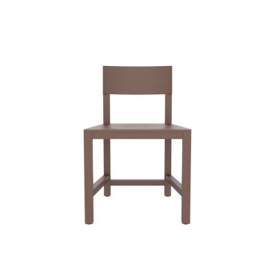 Atelier Van Lieshout Shaker Chair Nut Brown RAL 8011 Hard Leg Ends
