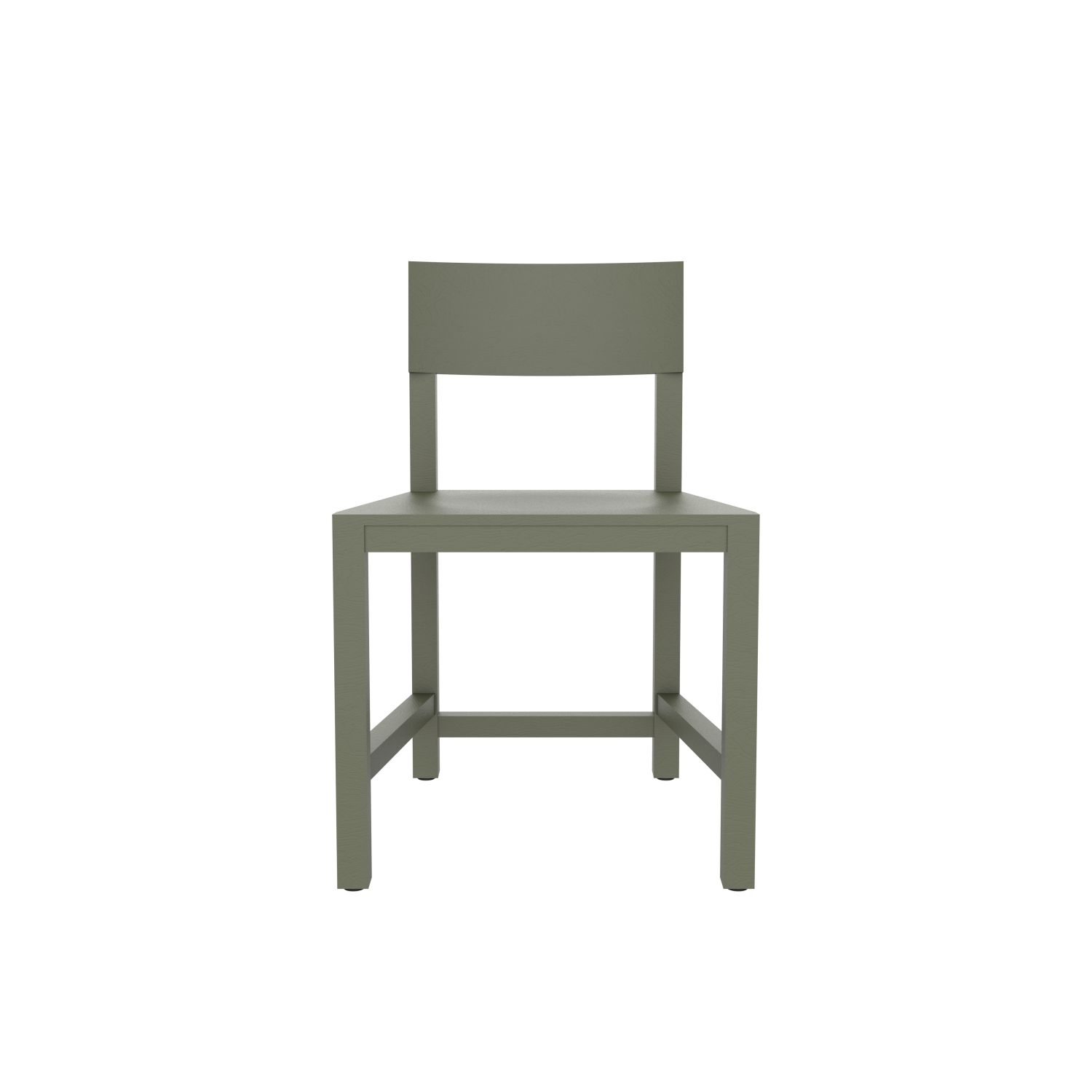atelier van lieshout shaker chair olive green ral6003 hard leg ends