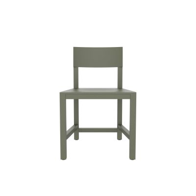 Atelier Van Lieshout Shaker Chair Olive Green RAL6003 Hard Leg Ends