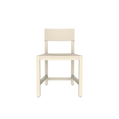 Atelier Van Lieshout Shaker Chair Oyster White RAL 1013 Hard Leg Ends
