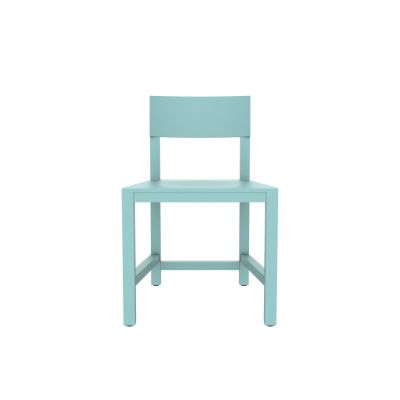 Atelier Van Lieshout Shaker Chair Pastel Turquoise RAL6034 Hard Leg Ends