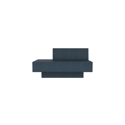 Lensvelt Atelier van Lieshout Glyder Sofa with Sliding Backrest 85 x 135 cm Moss Night Blue 45 (Price Level 2)