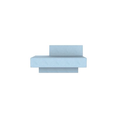 Lensvelt Atelier van Lieshout Glyder Sofa with Sliding Backrest 85 x 135 cm Moss Pastel Blue 40 (Price Level 2)