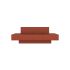 lensvelt atelier van lieshout glyder sofa with sliding backrest 85 x 190 cm moss clay brown 65 price level 2