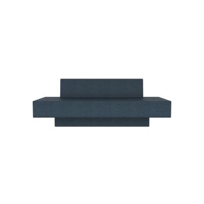 Lensvelt Atelier van Lieshout Glyder Sofa with Sliding Backrest 85 x 190 cm Moss Night Blue 45 (Price Level 2)