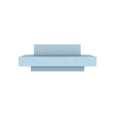 Lensvelt Atelier van Lieshout Glyder Sofa with Sliding Backrest 85 x 190 cm Moss Pastel Blue 40 (Price Level 2)