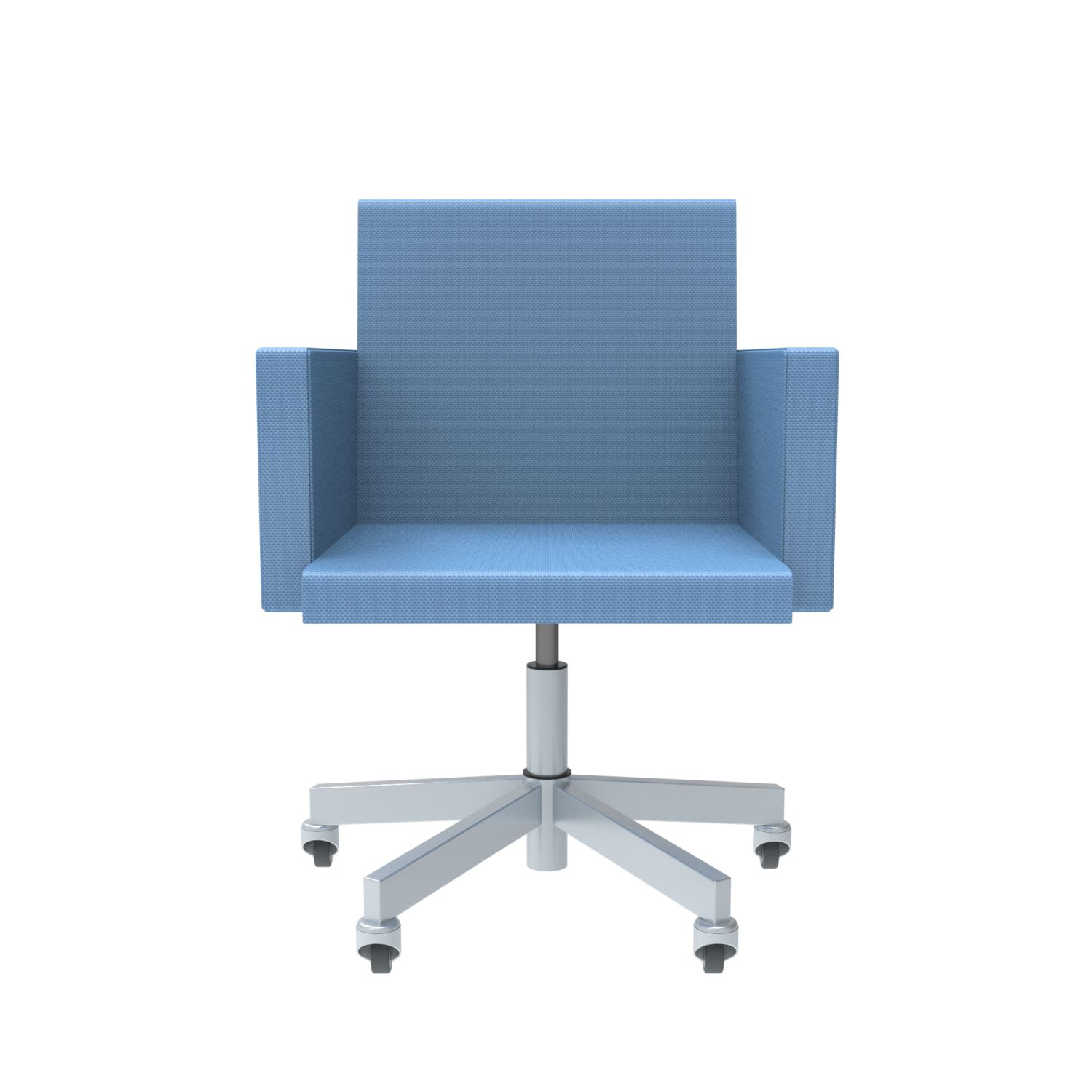 lensvelt atelier van lieshout office chair with armrests blue horizon 040 galvanized soft rolls