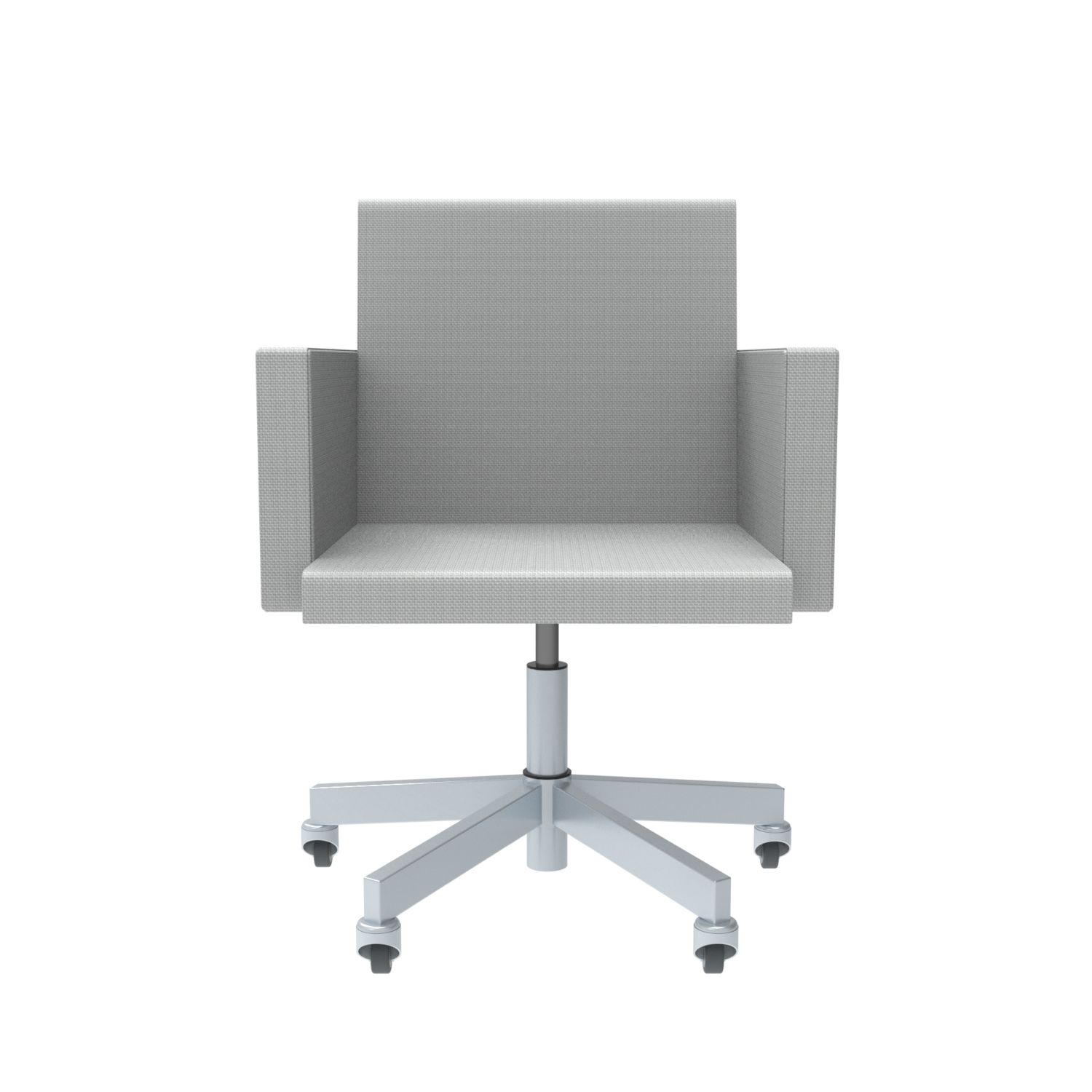 lensvelt atelier van lieshout office chair with armrests breeze light grey 171 galvanized soft rolls