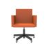 lensvelt atelier van lieshout office chair with armrests burn orange 102 black ral9005 soft rolls