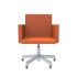 lensvelt atelier van lieshout office chair with armrests burn orange 102 galvanized soft rolls