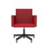 lensvelt atelier van lieshout office chair with armrests grenada red 010 black ral9005 soft rolls