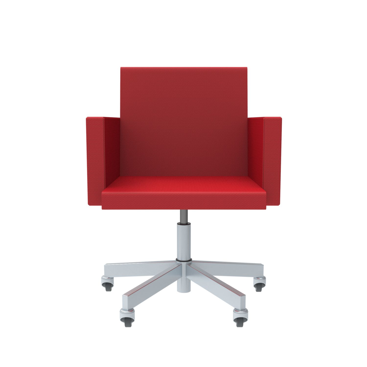 lensvelt atelier van lieshout office chair with armrests grenada red 010 galvanized soft rolls