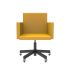 lensvelt atelier van lieshout office chair with armrests lemon yellow 051 black ral9005 soft rolls