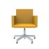 lensvelt atelier van lieshout office chair with armrests lemon yellow 051 galvanized soft rolls