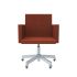 lensvelt atelier van lieshout office chair with armrests moss clay brown 65 galvanized soft rolls