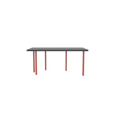 Lensvelt B-Brand Table Five Fixed Heigt 103x172 HPL Black 50 mm (Price level 1) Vermilion Red RAL2002