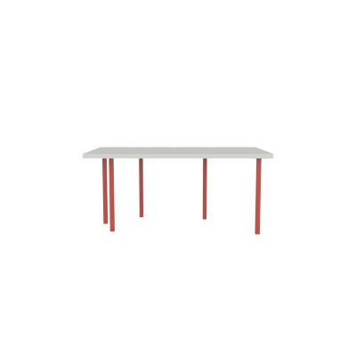 Lensvelt B-Brand Table Five Fixed Heigt 103x172 HPL Boring Grey 50 mm (Price level 1) Vermilion Red RAL2002