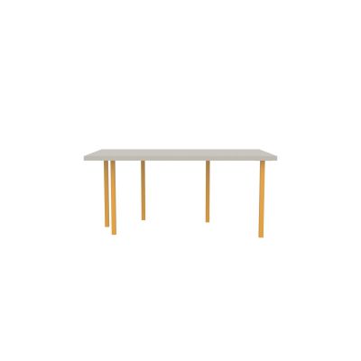 Lensvelt B-Brand Table Five Fixed Heigt 103x172 HPL White 50 mm (Price level 1) Yellow RAL1004