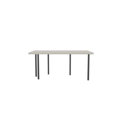 Lensvelt B-Brand Table Five Fixed Heigt 103x172 HPL White 50 mm (Price level 1) Black RAL9005