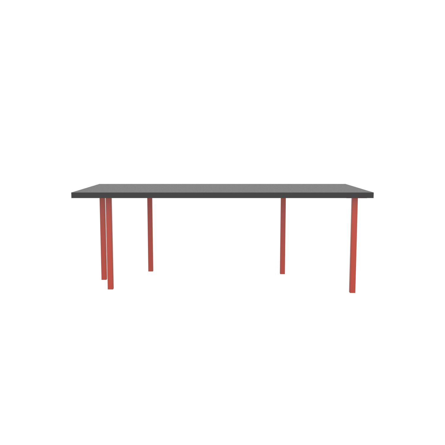lensvelt bbrand table five fixed heigt 103x218 hpl black 50 mm price level 1 vermilion red ral2002