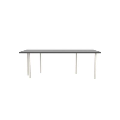 Lensvelt B-Brand Table Five Fixed Heigt 103x218 HPL Black 50 mm (Price level  3 - No Fingerprints) White RAL9010