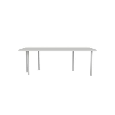 Lensvelt B-Brand Table Five Fixed Heigt 103x218 HPL Boring Grey 50 mm (Price level 1) Light Grey RAL7035