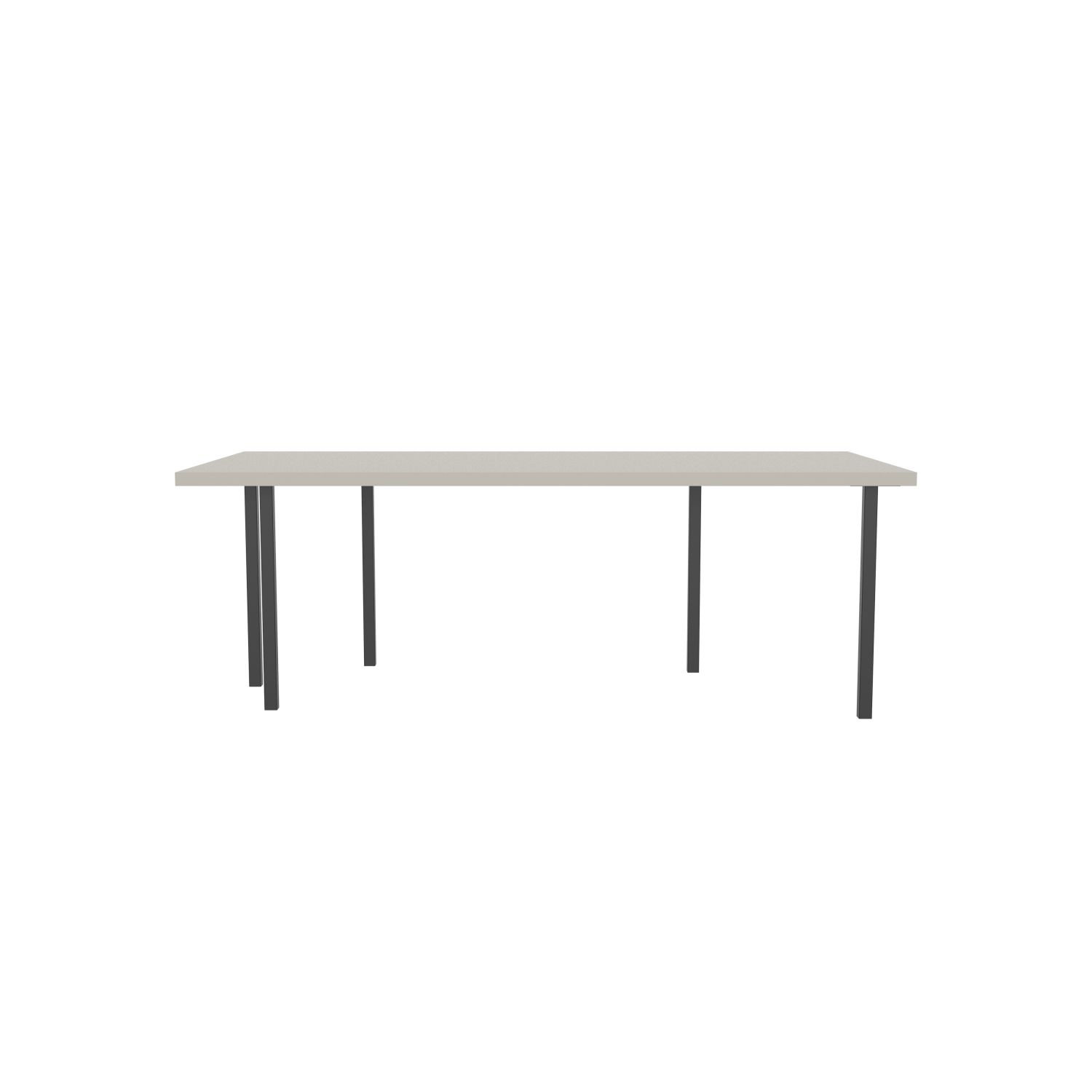 lensvelt bbrand table five fixed heigt 103x218 hpl white 50 mm price level 1 black ral9005