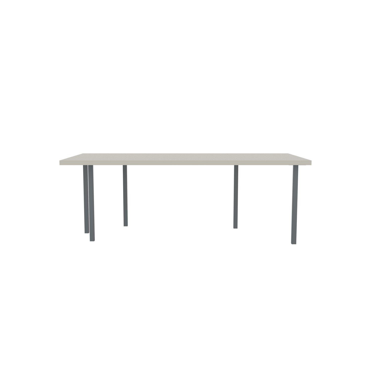 lensvelt bbrand table five fixed heigt 103x218 hpl white 50 mm price level 1 dark grey ral7011