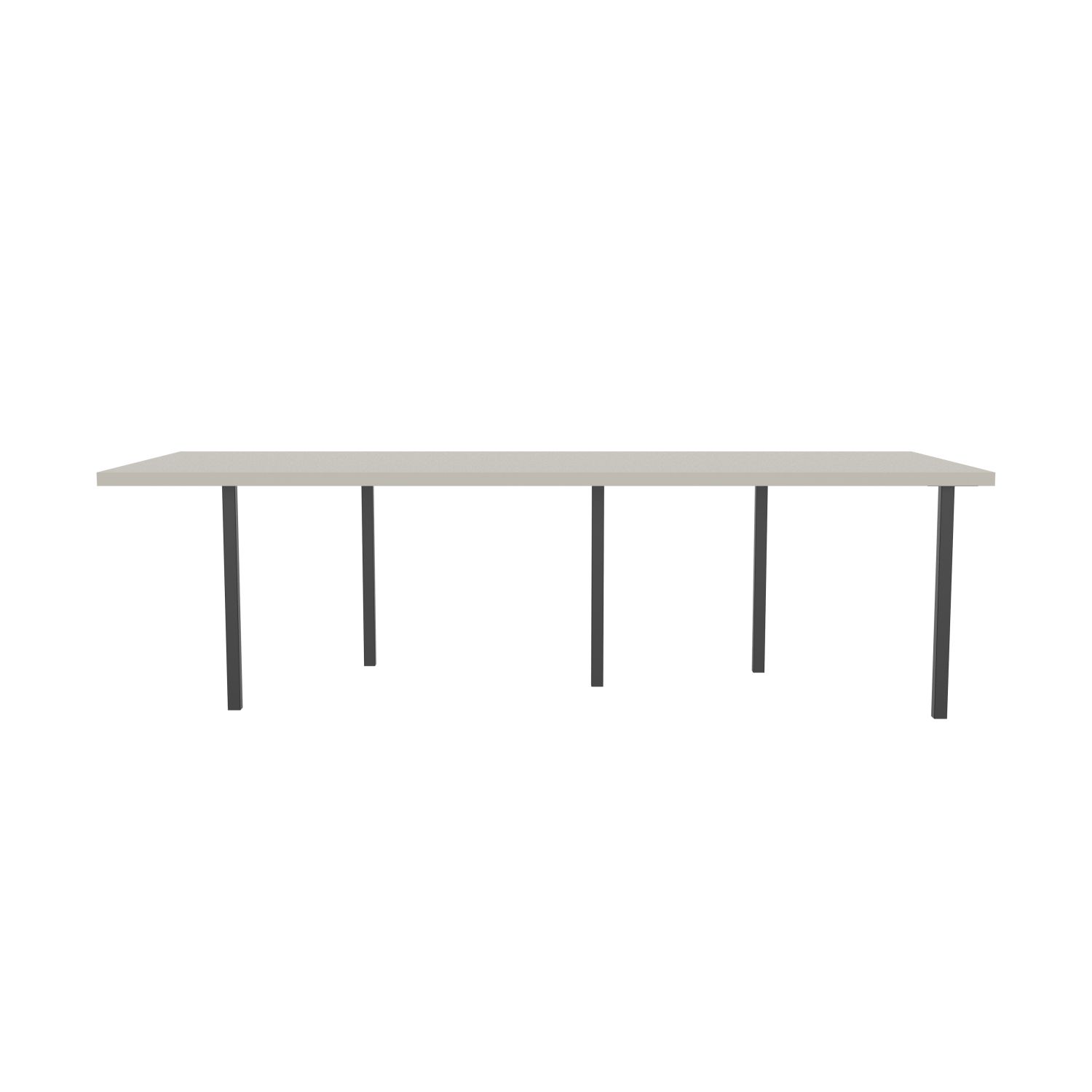 lensvelt bbrand table five fixed heigt 103x264 hpl white 50 mm price level 1 black ral9005