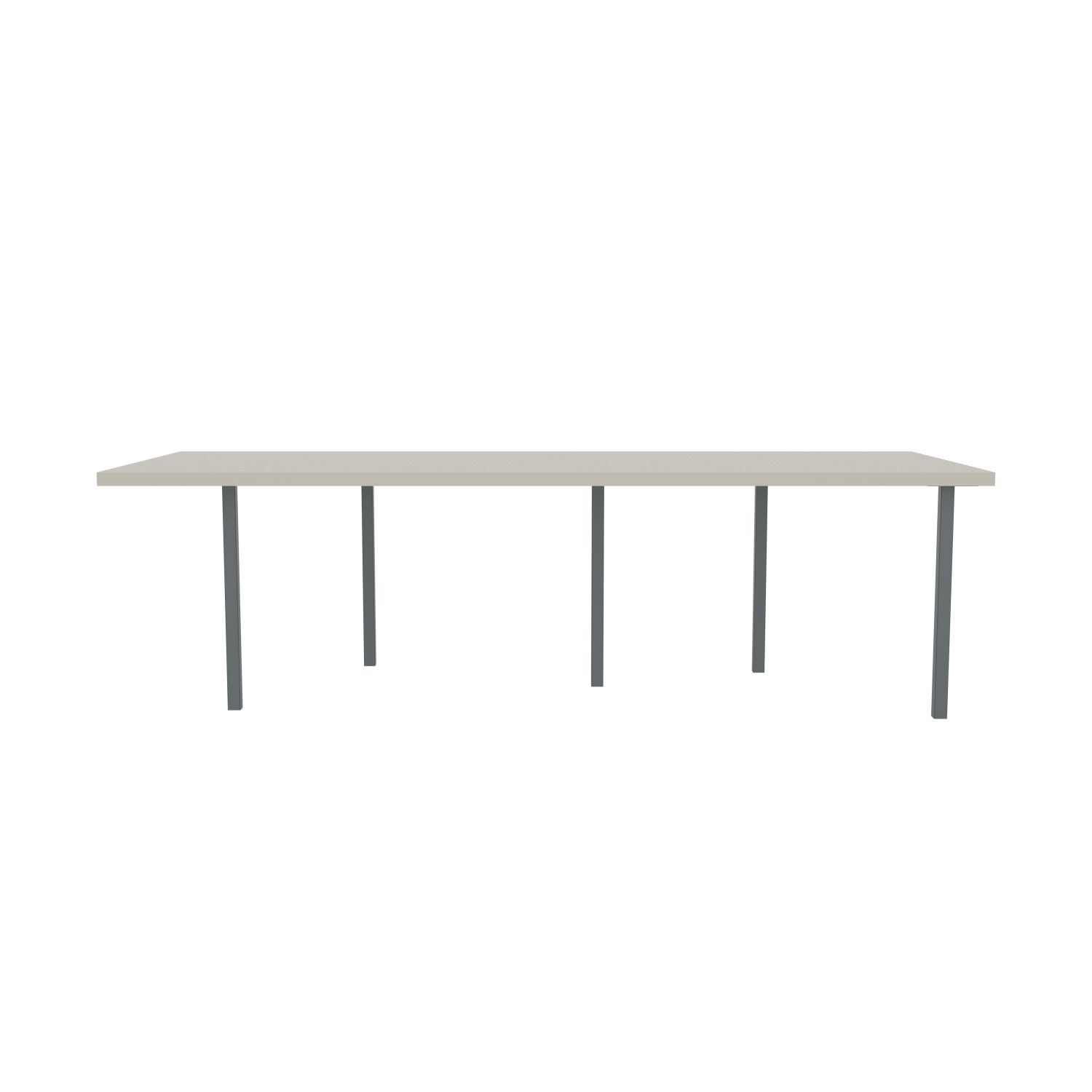 lensvelt bbrand table five fixed heigt 103x264 hpl white 50 mm price level 1 dark grey ral7011