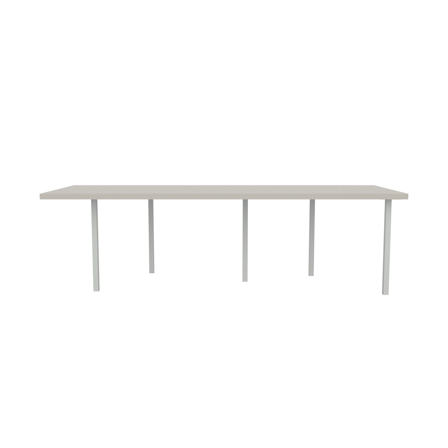 lensvelt bbrand table five fixed heigt 103x264 hpl white 50 mm price level 1 light grey ral7035
