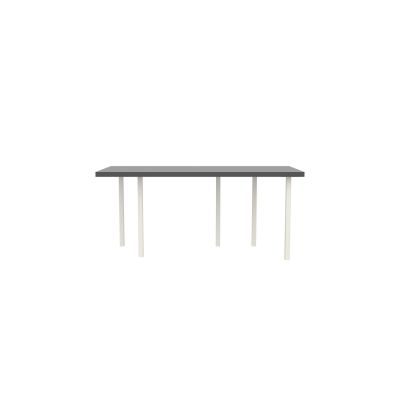 Lensvelt B-Brand Table Five Fixed Heigt 80x172 HPL Black 50 mm (Price level  3 - No Fingerprints) White RAL9010