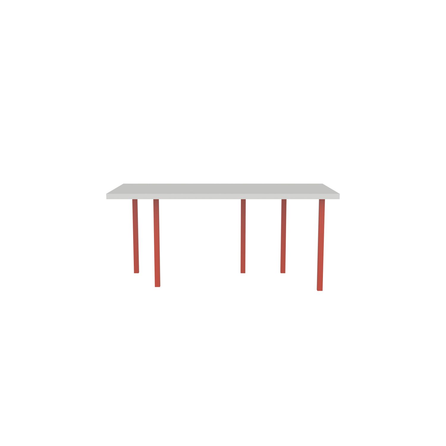 lensvelt bbrand table five fixed heigt 80x172 hpl white 50 mm price level 1 vermilion red ral2002