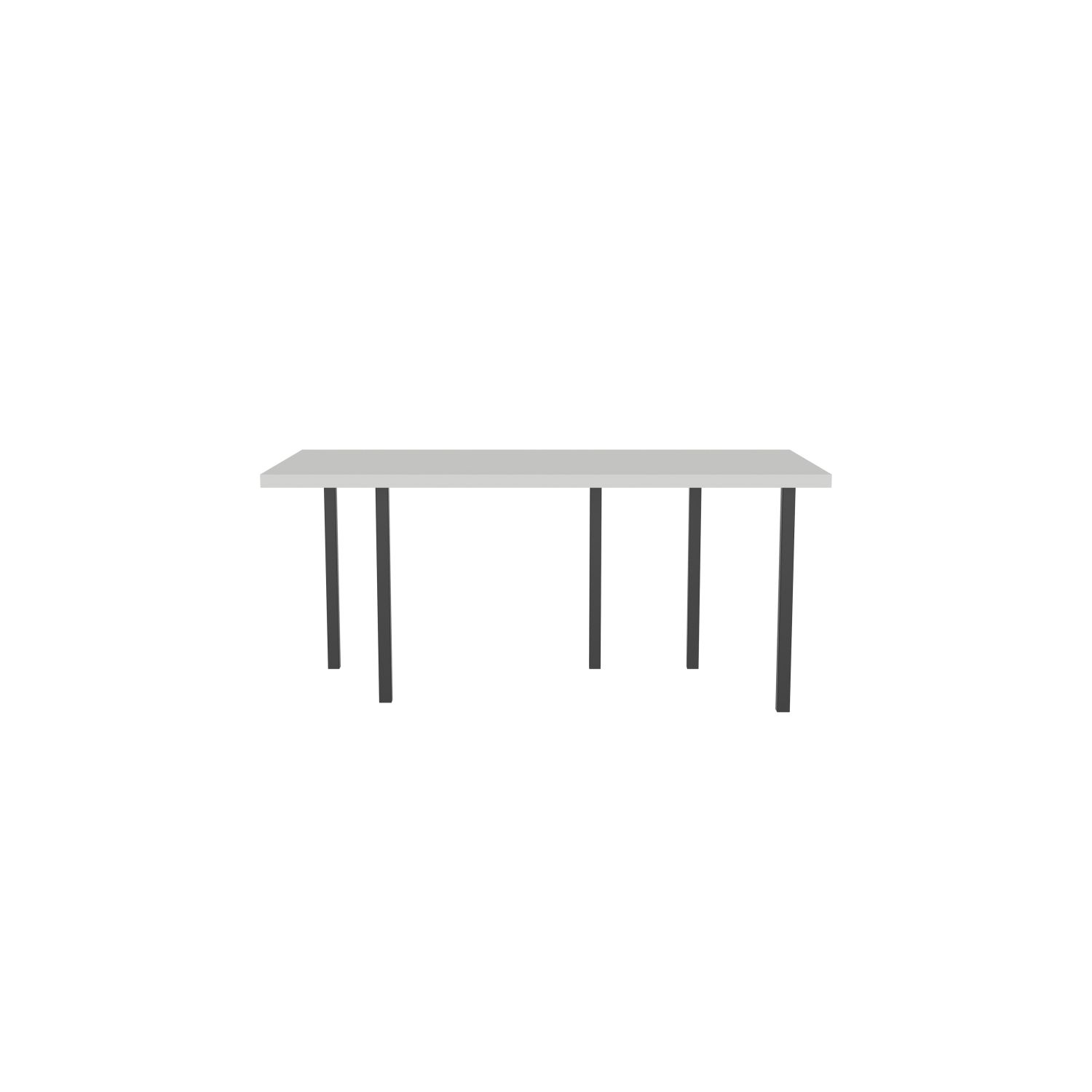 lensvelt bbrand table five fixed heigt 80x172 hpl white 50 mm price level 1 black ral9005