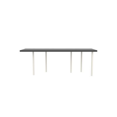 Lensvelt B-Brand Table Five Fixed Heigt 80x218 HPL Black 50 mm (Price level 1) White RAL9010