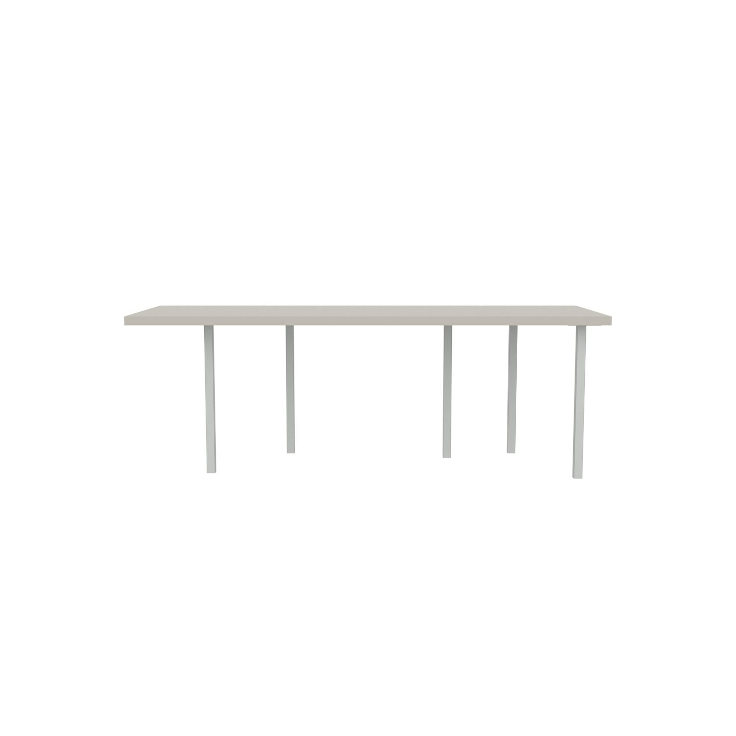 lensvelt bbrand table five fixed heigt 80x218 hpl white 50 mm price level 1 light grey ral7035