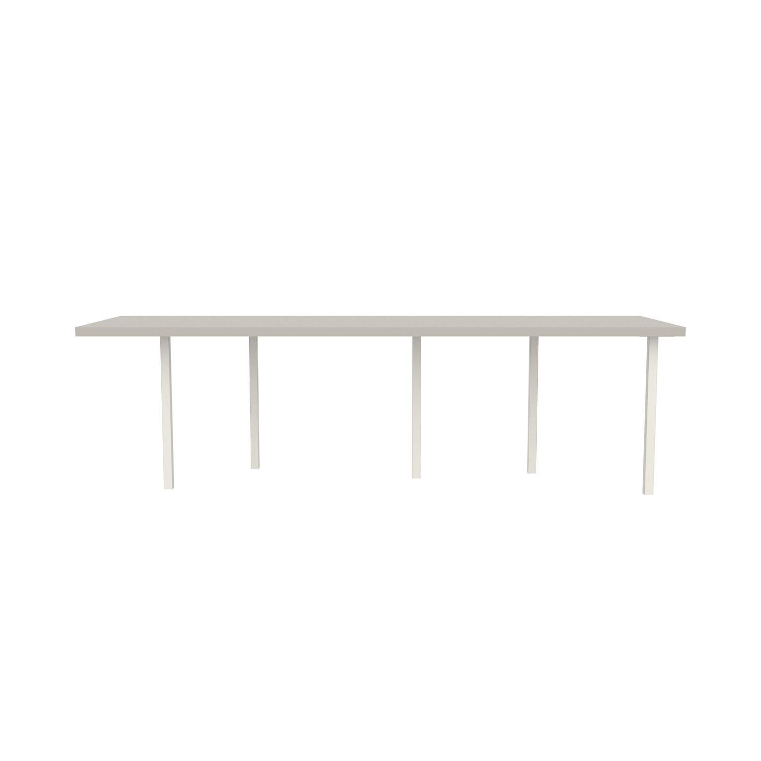 lensvelt bbrand table five fixed heigt 80x264 hpl white 50 mm price level 1 white ral9010