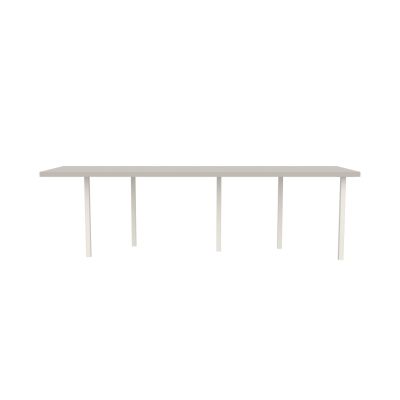 Lensvelt B-Brand Table Five Fixed Heigt 80x264 HPL White 50 mm (Price level 1) White RAL9010