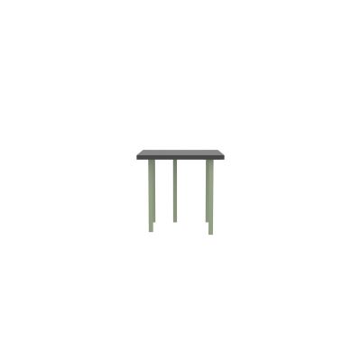 Lensvelt B-Brand Table Five Fixed Heigt 80x80 HPL Black 50 mm (Price level 1) Green RAL6021