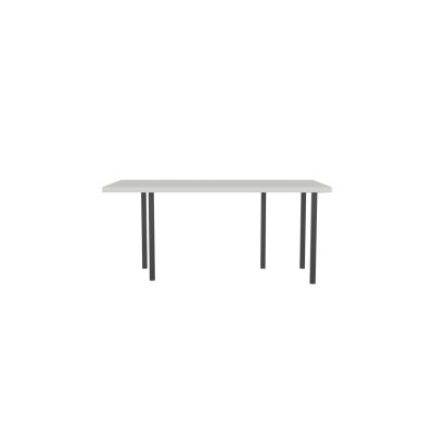 Lensvelt B-Brand Table Five Fixed Heigt 91,5x172 HPL Boring Grey 50 mm (Price level 1) Black RAL9005