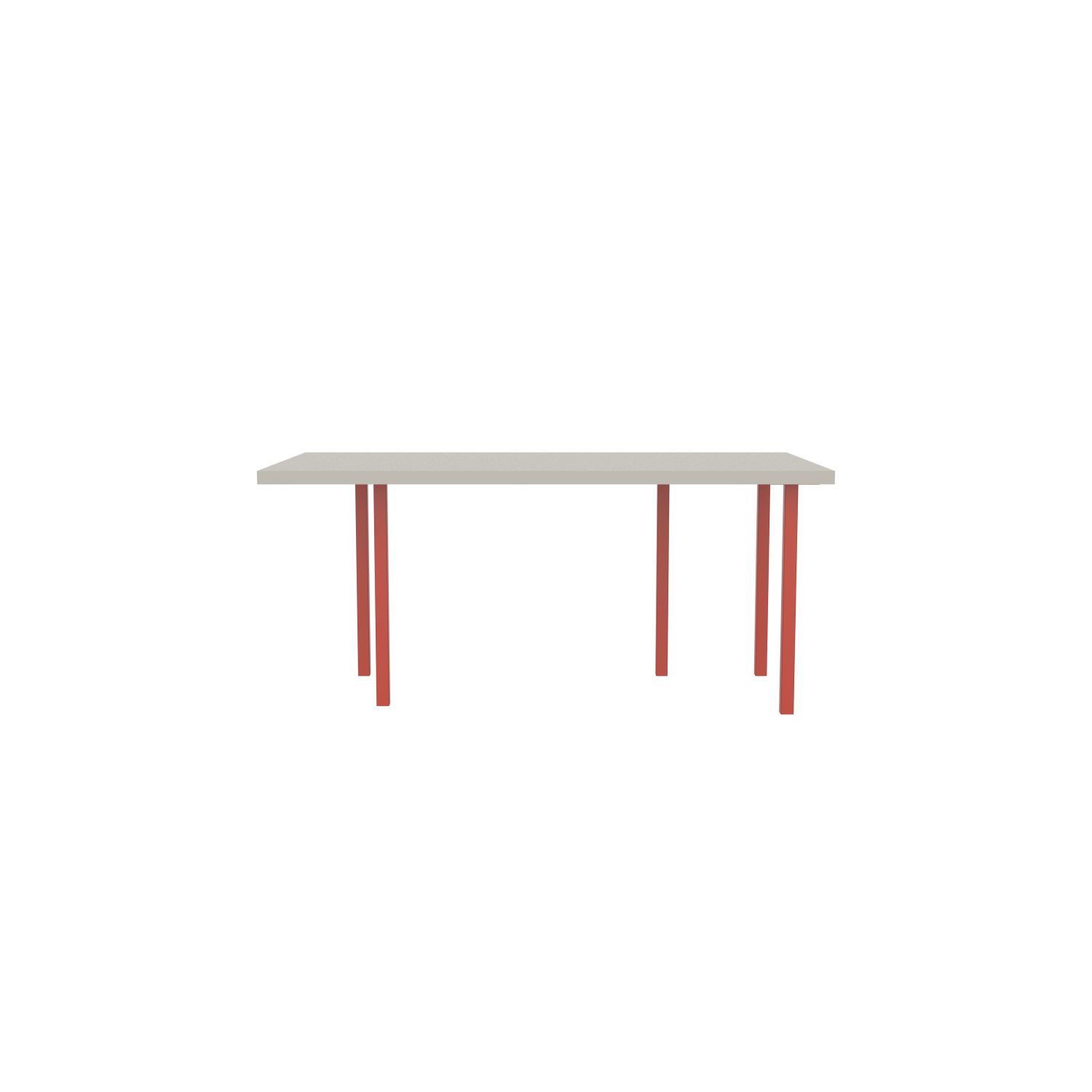 lensvelt bbrand table five fixed heigt 915x172 hpl white 50 mm price level 1 vermilion red ral2002