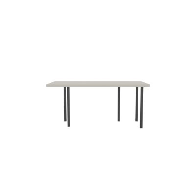 Lensvelt B-Brand Table Five Fixed Heigt 91,5x172 HPL White 50 mm (Price level 1) Black RAL9005