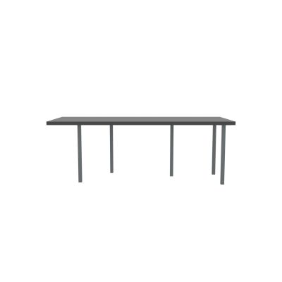 Lensvelt B-Brand Table Five Fixed Heigt 91,5x218 HPL Black 50 mm (Price level 1) Dark Grey RAL7011