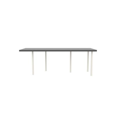 Lensvelt B-Brand Table Five Fixed Heigt 91,5x218 HPL Black 50 mm (Price level  3 - No Fingerprints) White RAL9010