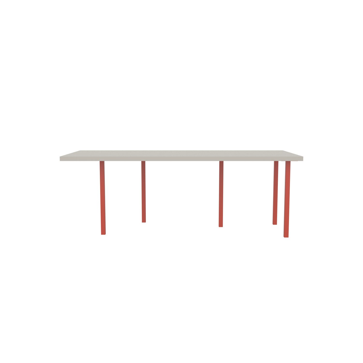 lensvelt bbrand table five fixed heigt 915x218 hpl white 50 mm price level 1 vermilion red ral2002