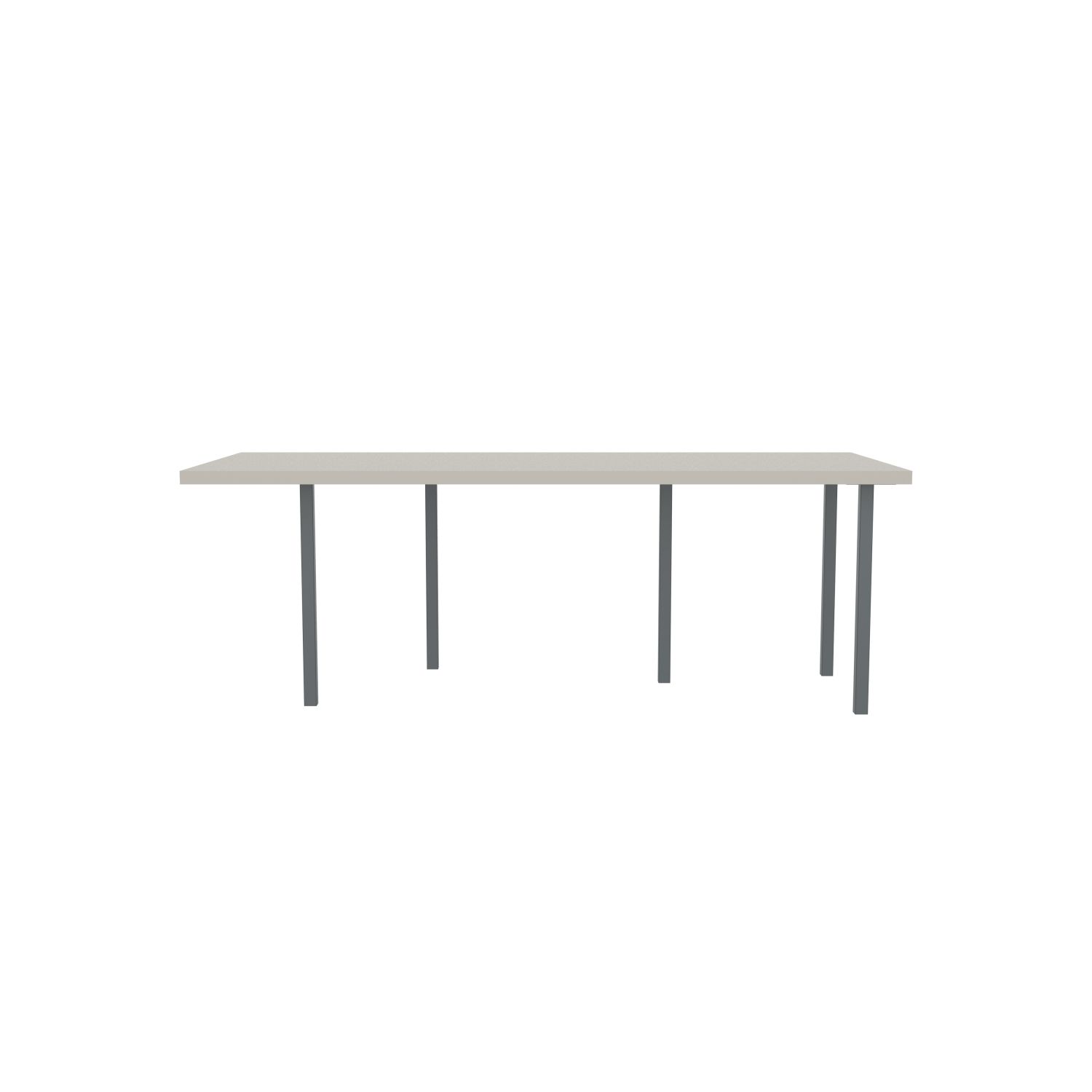lensvelt bbrand table five fixed heigt 915x218 hpl white 50 mm price level 1 dark grey ral7011