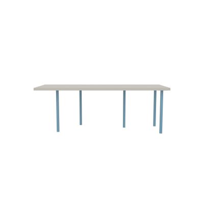 Lensvelt B-Brand Table Five Fixed Heigt 91,5x218 HPL White 50 mm (Price level 1) Blue RAL5024
